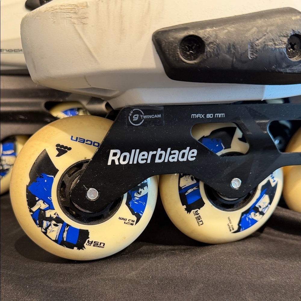 Rollerblade Men's Inline Skates - White, Gray, Blue and Black - Picture 2 of 13